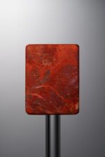 Agate-Red-Rectangle&Round Plaque-23mm - Image 3