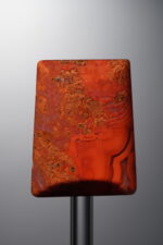 Agate-Red-Trapezoid&Round Plaque-29mm