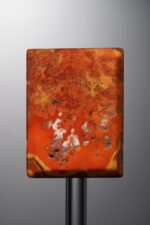 Agate-Red-Rectangle Plaque-30mm - Image 3