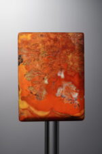 Agate-Red-Rectangle Plaque-30mm
