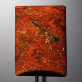 Agate-Red-Rectangle&Round Plaque-31mm