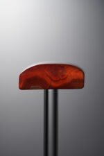 Agate-Red-Rectangle Plaque-33mm - Image 2