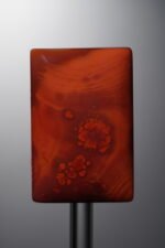 Agate-Red-Rectangle Plaque-33mm
