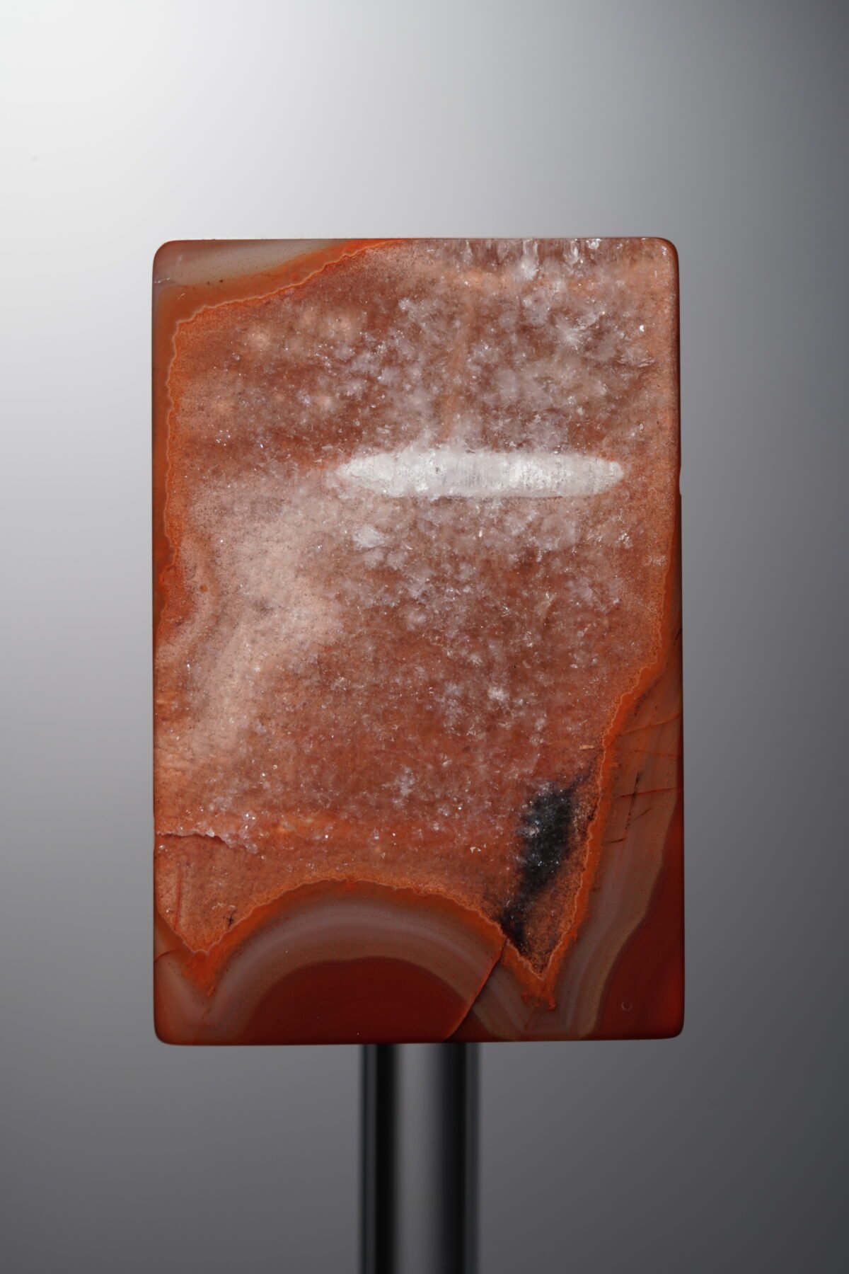 Agate-Red-Rectangle Plaque-33mm - Image 3