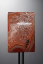 Agate-Red-Rectangle Plaque-33mm - Image 3