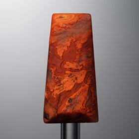 Agate-Red-Trapezoid Plaque-28mm