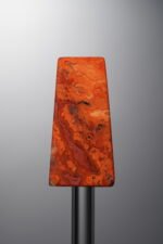 Agate-Red-Trapezoid Plaque-28mm - Image 3