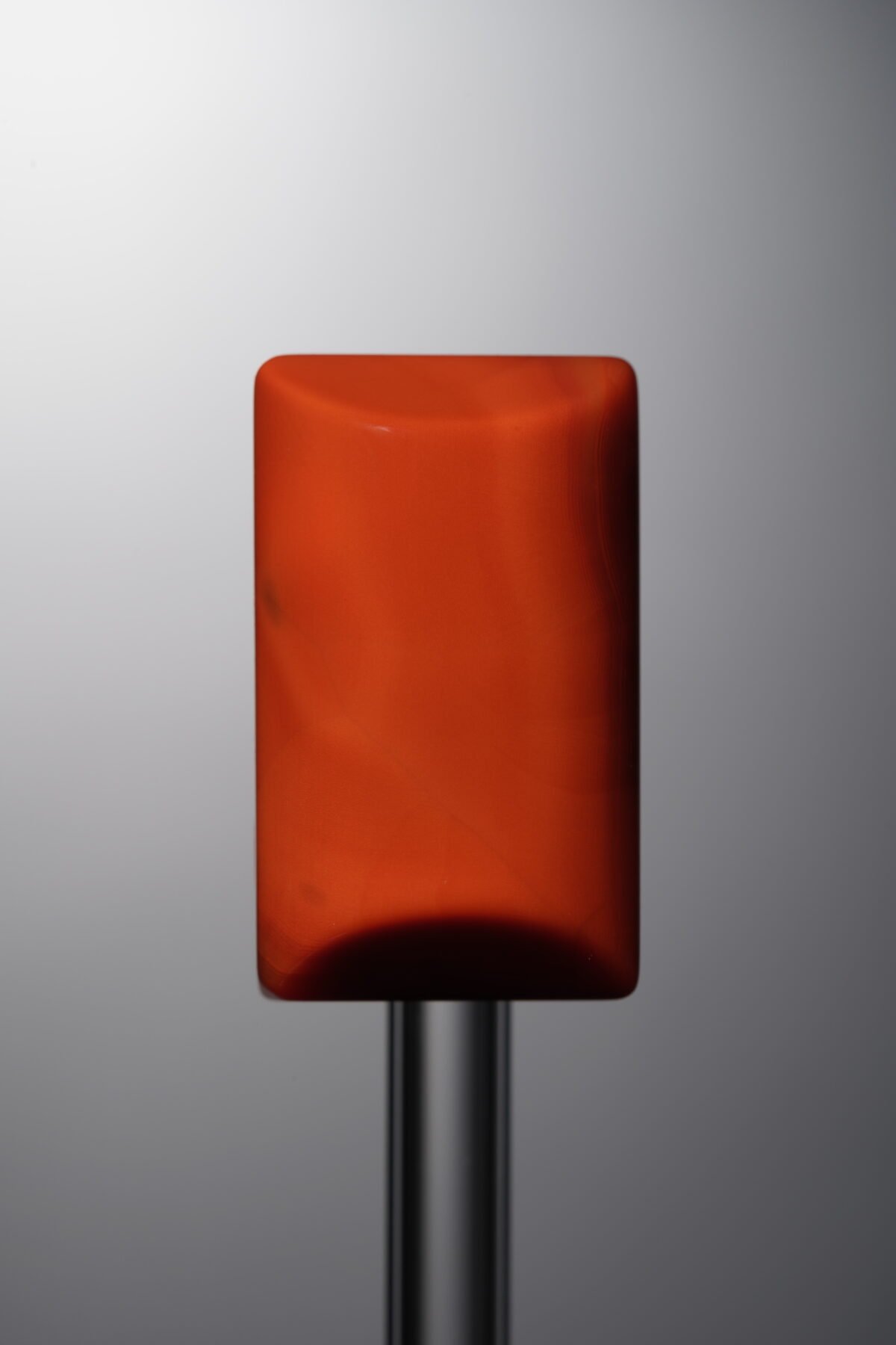 Agate-Red-Rectangle&Round Plaque-25mm - Image 1
