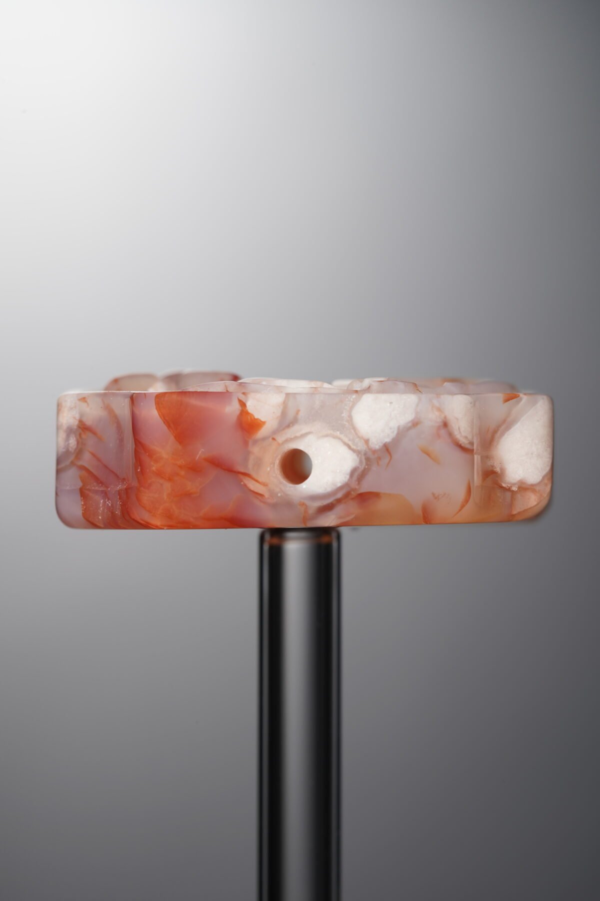 Agate-Pink-Cherry Blossom Square Plaque-29mm - Image 2