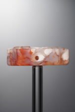 Agate-Pink-Cherry Blossom Square Plaque-29mm - Image 2