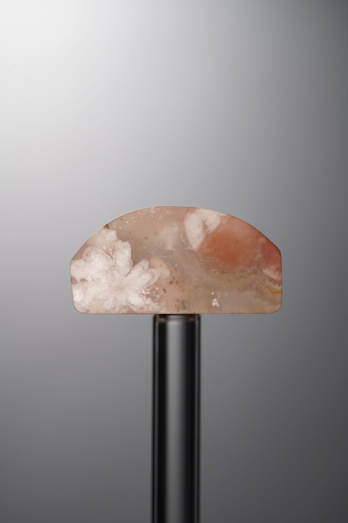 Agate-Pink-Cherry Blossom Rectangle Plaque-30mm - Image 4