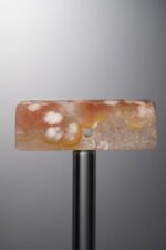 Agate-Pink-Cherry Blossom Rectangle Plaque-30mm - Image 2