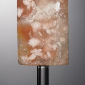 Agate-Pink-Cherry Blossom Rectangle Plaque-30mm