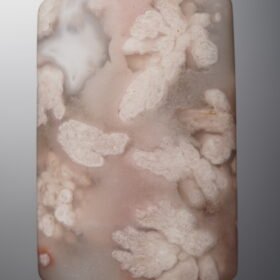 Agate-Pink-Cherry Blossom Rectangle Plaque-44mm