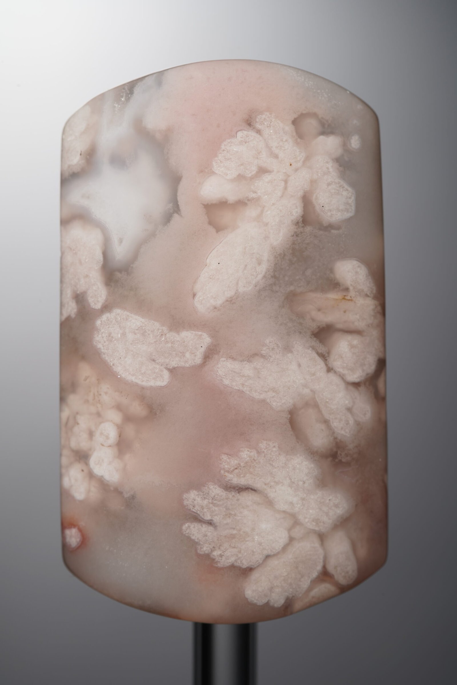 D4-231 (2) Agate-Pink-Cherry Blossom Rectangle Plaque-44mm - Image 1