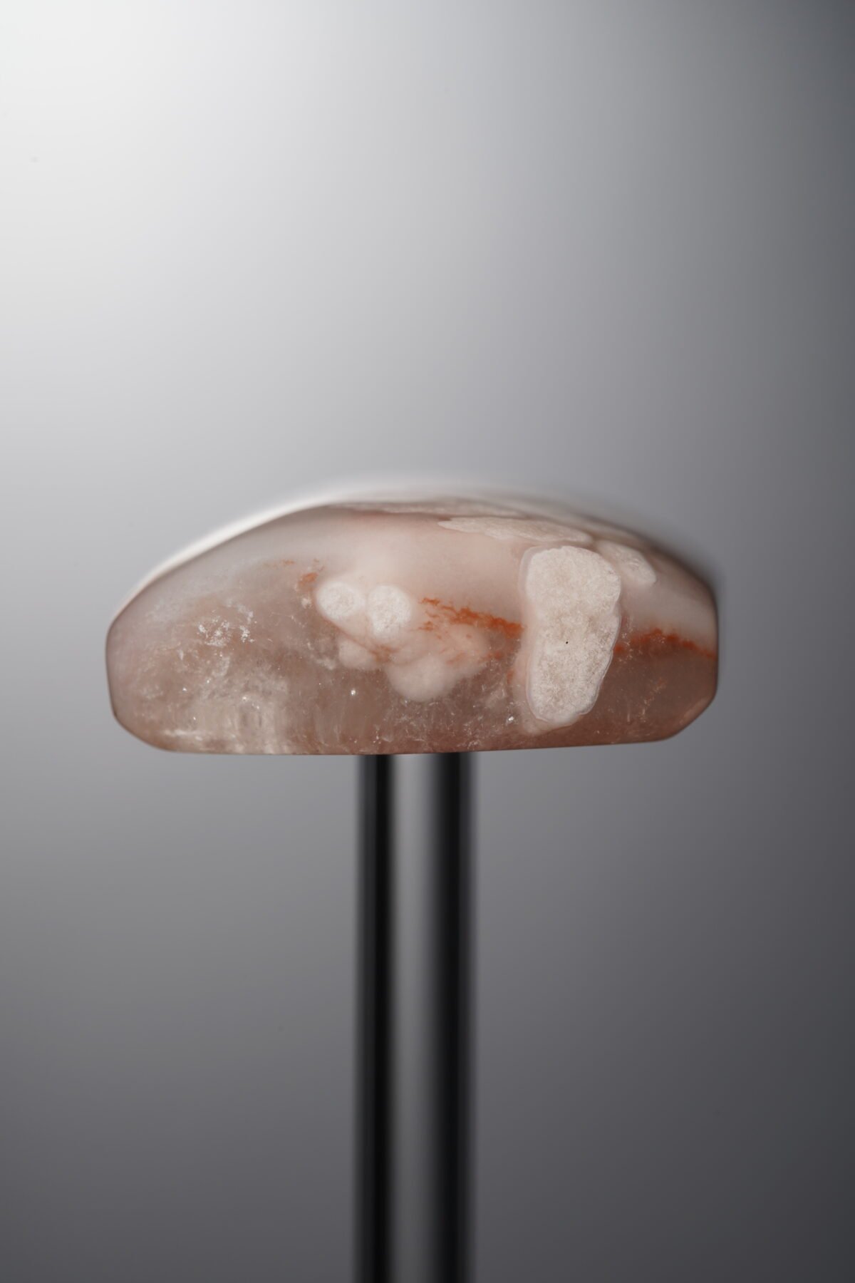 Agate-Pink-Cherry Blossom Rectangle Plaque-44mm - Image 2