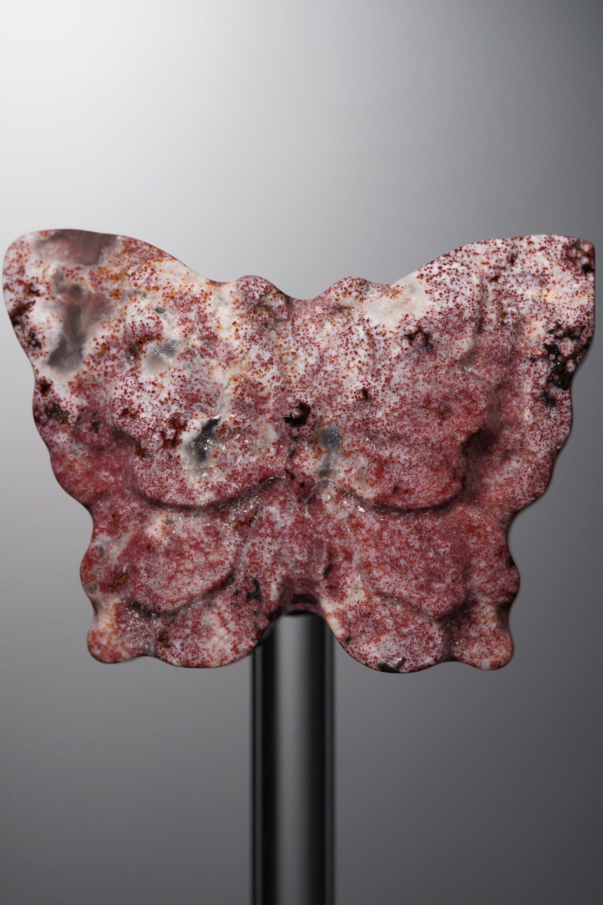 D4-311 (3) Agate-Pink-Butterfly-34mm - Image 1