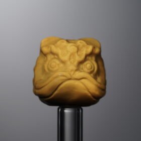 Agate-Yellow-Awakened Lion-14mm