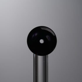 Agate-Black-Round Slice-10*3mm