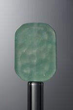 Fluorite-Green-Double-flower Rectangle Plaque-18mm