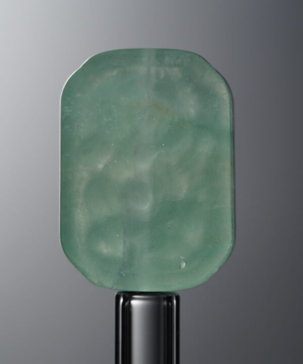 Fluorite-Green-Double-flower Rectangle Plaque-18mm