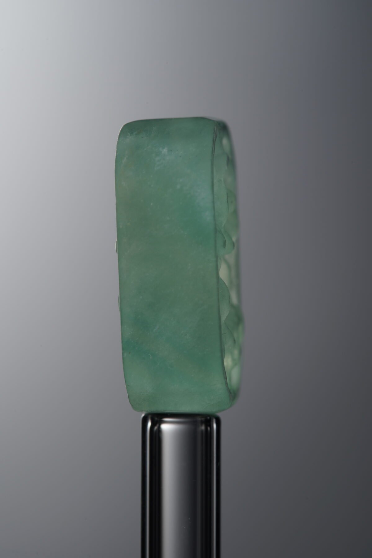 Fluorite-Green-Double-flower Rectangle Plaque-18mm - Image 3