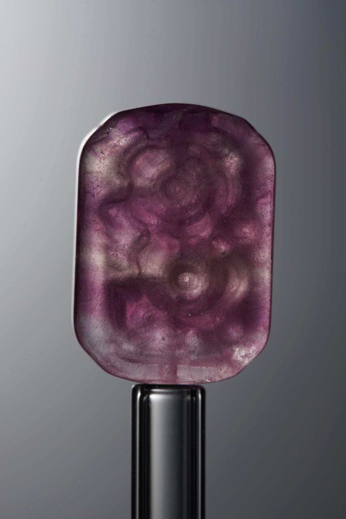 Fluorite-Red-Double-flower Rectangle Plaque-18mm - Image 1