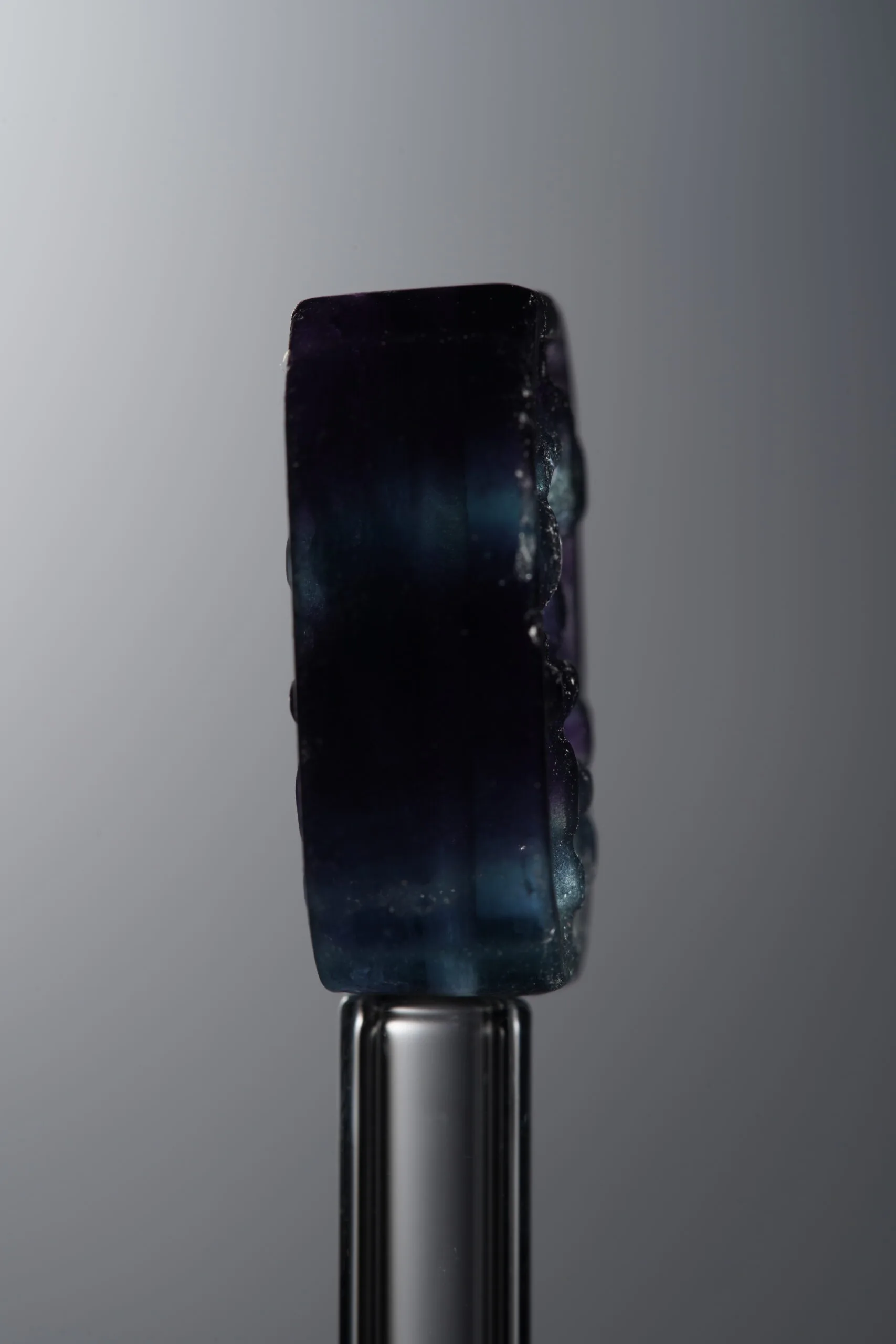 Fluorite-Blue-Double-flower Rectangle Plaque-18mm - Image 4