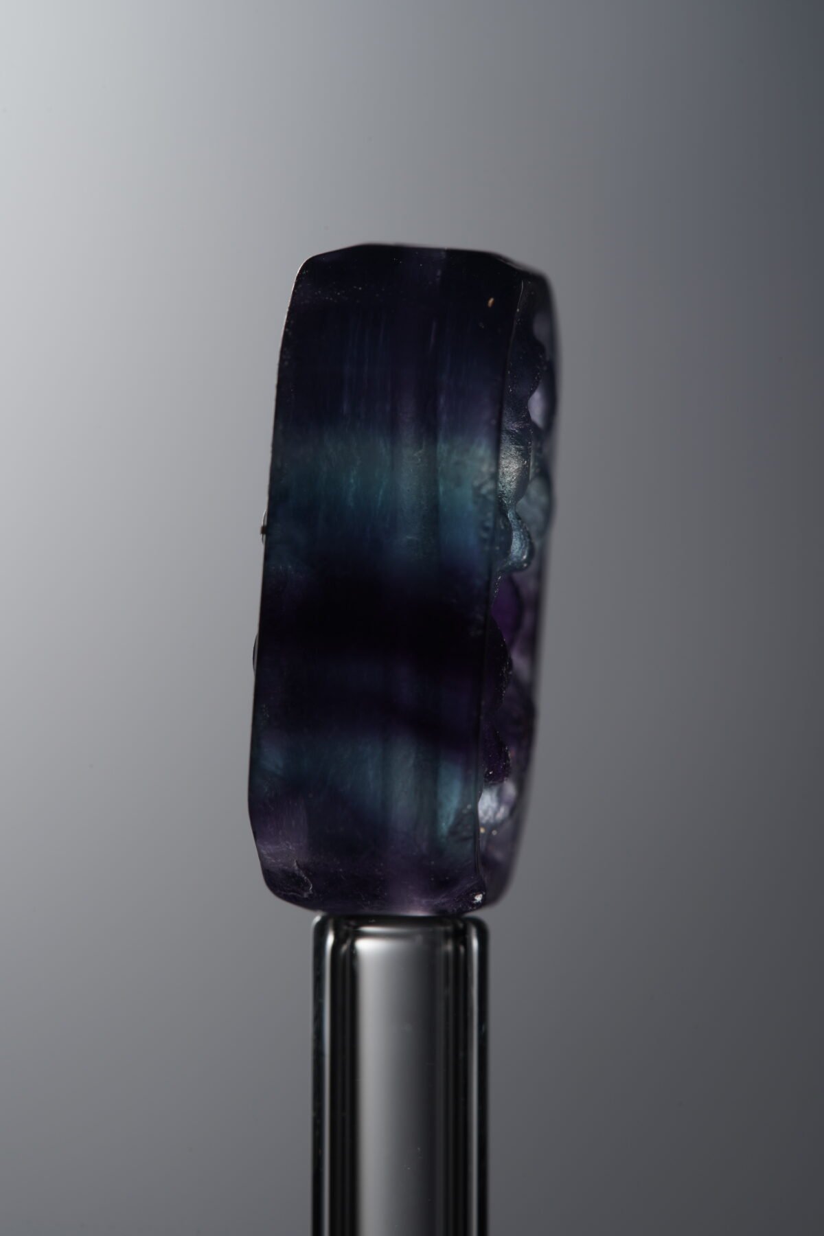 Fluorite-Blue-Double-flower Rectangle Plaque-18mm - Image 2