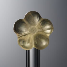 Fluorite-Yellow-Five-petaled Flower-13mm