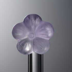Fluorite-Purple-Five-petaled Flower-13mm