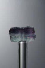 Fluorite-Blue-Four-flower Square Plaque-14mm - Image 2