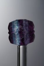 Fluorite-Blue-Four-flower Square Plaque-14mm - Image 3