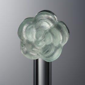 Fluorite-Green-Double-sided Flower-13mm