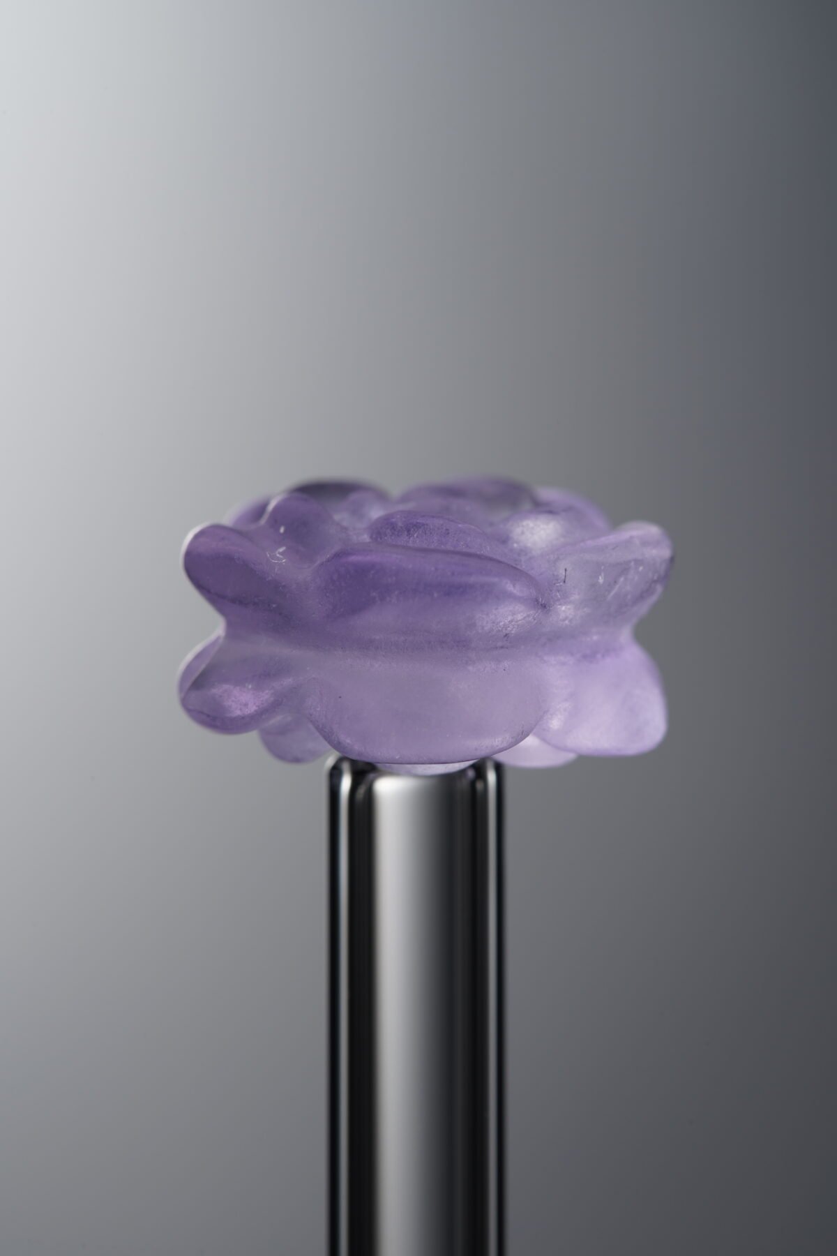 Fluorite-Purple-Double-sided Flower-13mm - Image 4