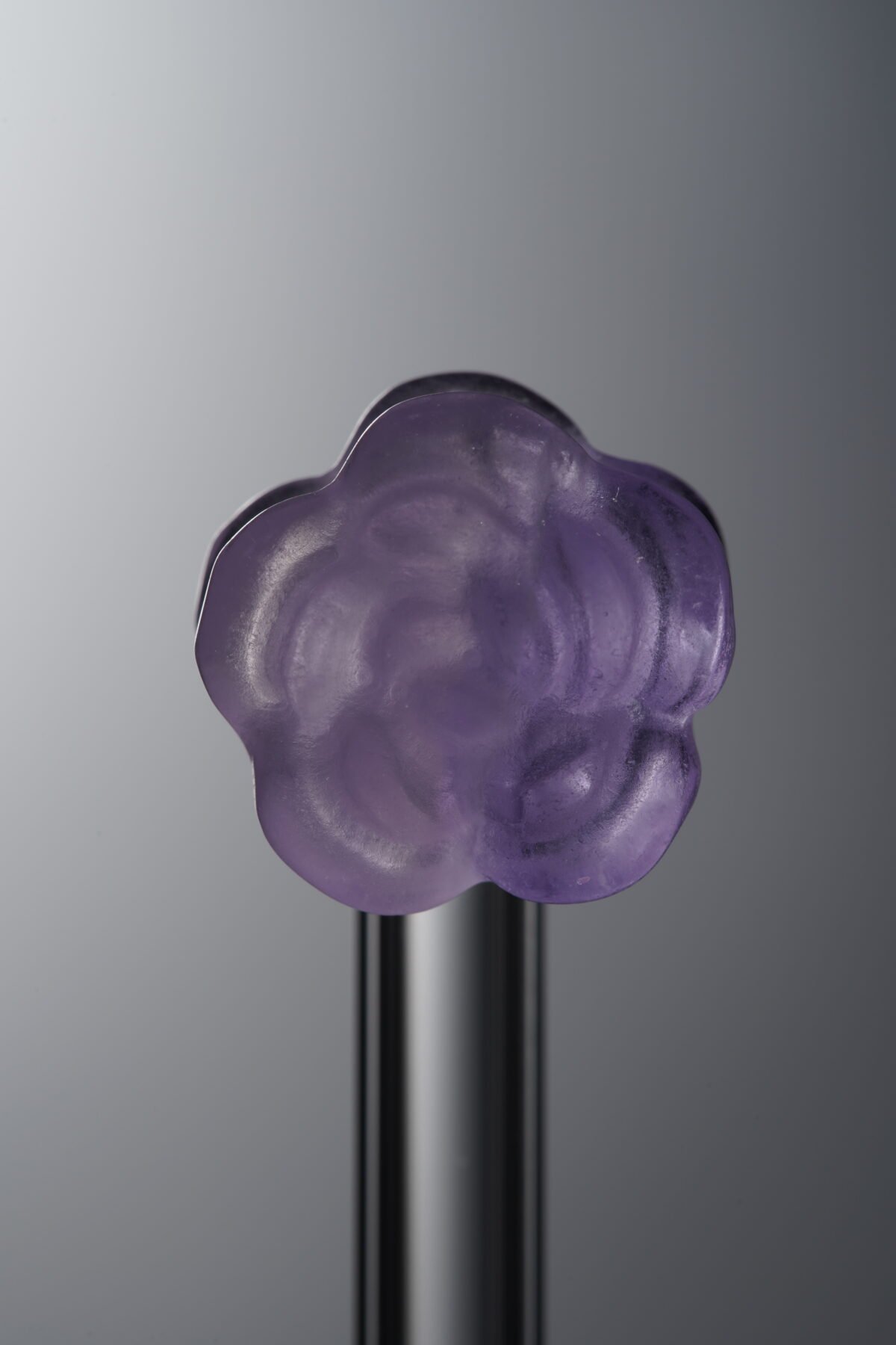 Fluorite-Purple-Double-sided Flower-13mm - Image 1