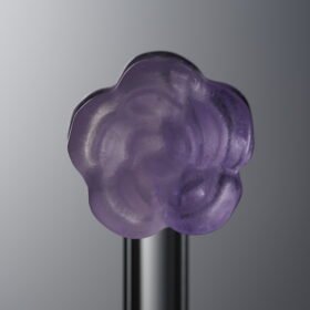 Fluorite-Purple-Double-sided Flower-13mm