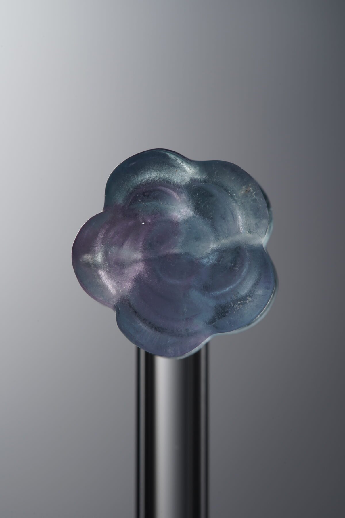Fluorite-Blue-Double-sided Flower-13mm - Image 1
