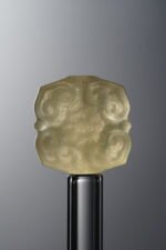 Fluorite-Yellow-Four-flower Square Plaque-14mm - Image 3