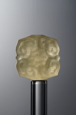 Fluorite-Yellow-Four-flower Square Plaque-14mm - Image 3