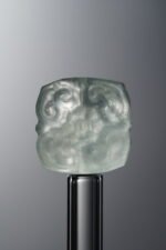 Fluorite-Green-Four-flower Square Plaque-14mm