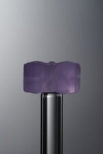 Fluorite-Purple-Four-flower Square Plaque-14mm - Image 4