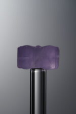 Fluorite-Purple-Four-flower Square Plaque-14mm - Image 4
