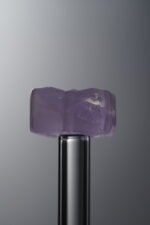 Fluorite-Purple-Four-flower Square Plaque-14mm - Image 2
