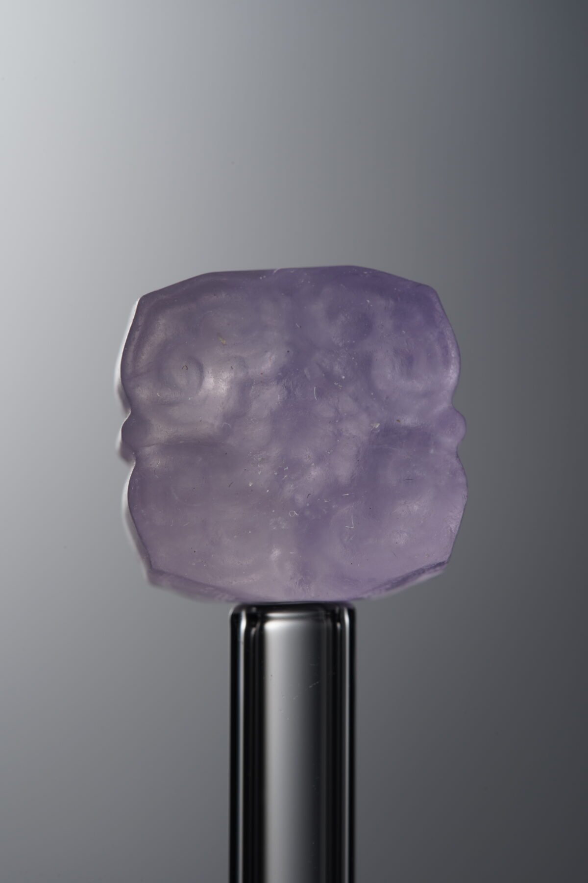 Fluorite-Purple-Four-flower Square Plaque-14mm - Image 3