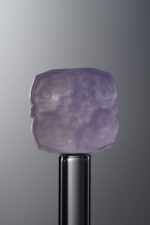 Fluorite-Purple-Four-flower Square Plaque-14mm - Image 3