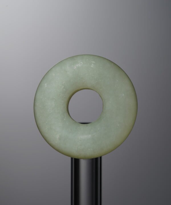 Hetian Jade-Green-Circle-17*4mm