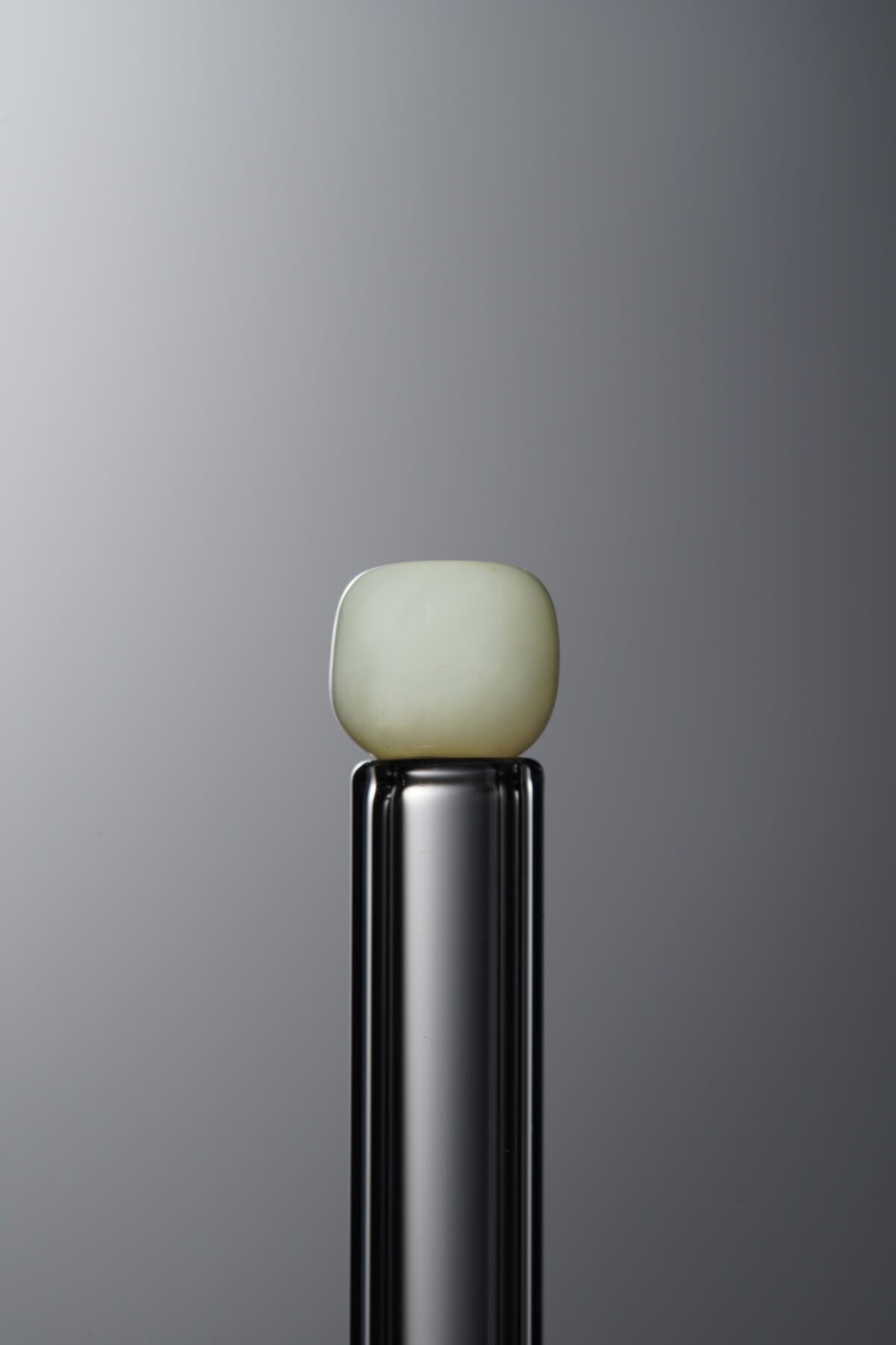 Hetian Jade-Green-Barrel Bead-6mm - Image 4