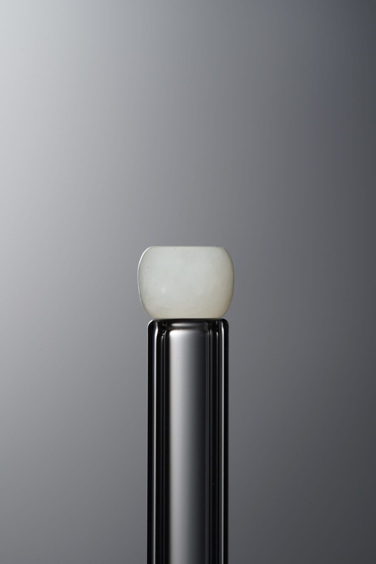Hetian Jade-Green-Barrel Bead-6mm - Image 3