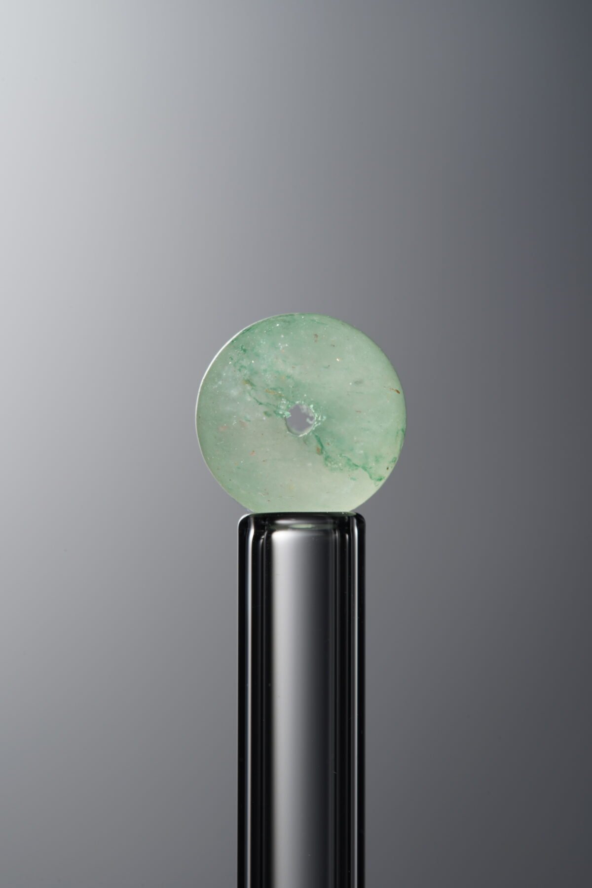 Tianshan Jade-Green-Flat Round Bead-8mm - Image 1